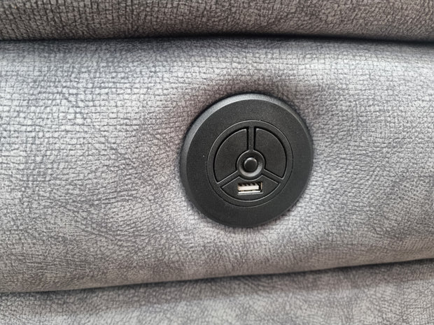 Burton Power Reclining Corner Sofa with USB & LED Lights