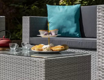 Sandringham Rattan Sofa, 2 Chairs & Coffee Table Garden Set