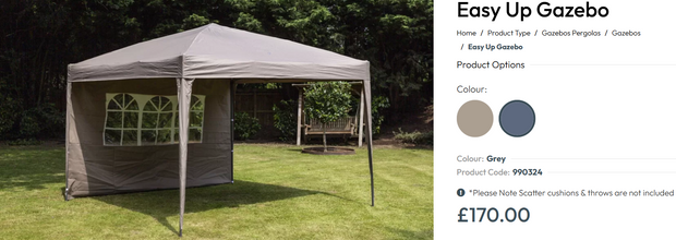 Easy Pop Up 3m x 3m Gazebo