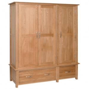 New Oak Triple Wardrobe