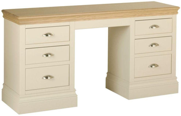 Lundy Painted Double Pedestal Dressing Table