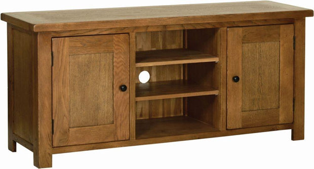 Rustic Oak Large TV Cabinet