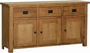 Rustic Oak Large Sideboard