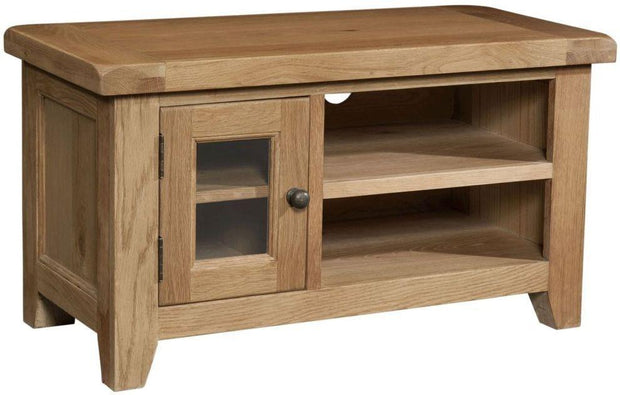 Somerset Oak Small TV Unit