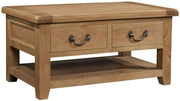 Somerset Oak Coffee Table & 2 Drawers