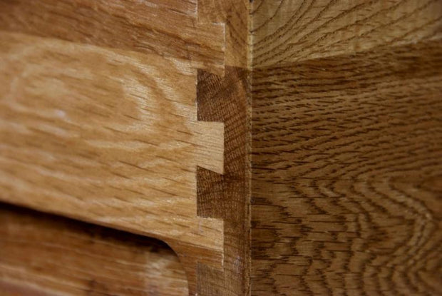 Rustic Oak Coffee Table with Drawers