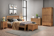 Dorset Rustic Oak Ladies Wardrobe