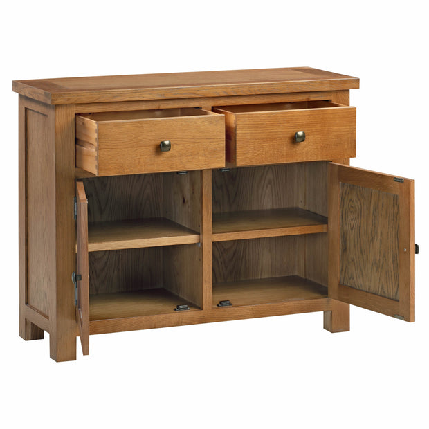 Dorset Rustic Oak 2 Door Sideboard