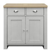 Highgate 2 Door 2 Drawer Sideboard -  Grey & Oak