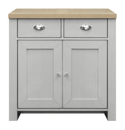 Highgate 2 Door 2 Drawer Sideboard -  Grey & Oak