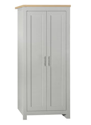 Highgate 2 Door Wardrobe -  Grey & Oak