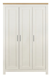 Highgate 3 Door Wardrobe -  Cream & Oak