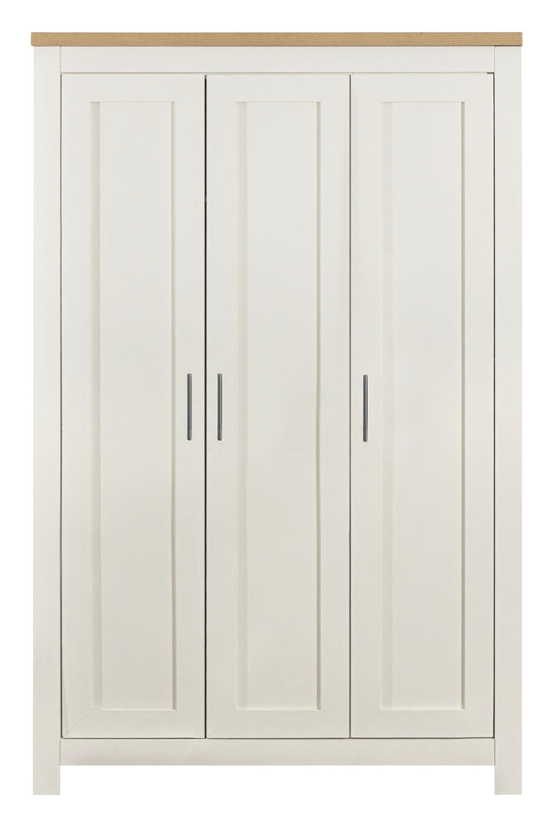 Highgate 3 Door Wardrobe -  Cream & Oak