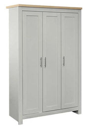 Highgate 3 Door Wardrobe -  Grey & Oak