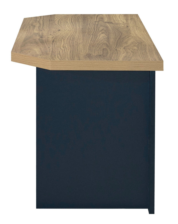 Corner outlet table unit