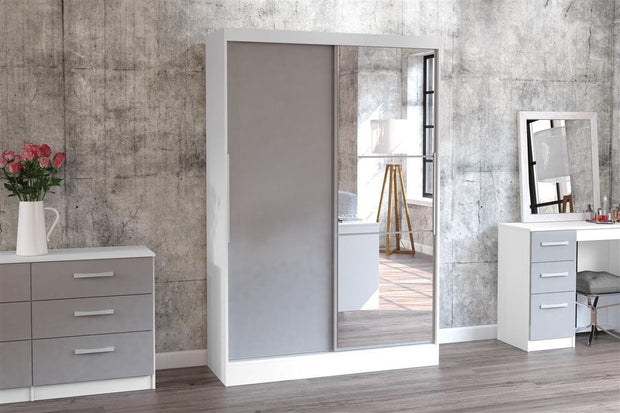 Lynx 2 Door Sliding Wardrobe with Mirror