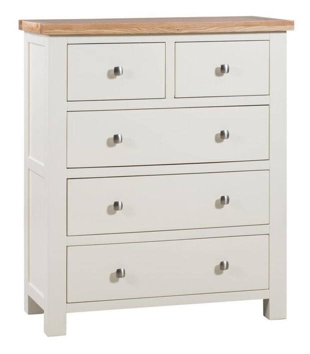 Dorset Painted Oak Chest Of Drawers 2 + 3