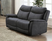 Arizona 2 Seater Sofa - Slate Grey - Manual Reclining