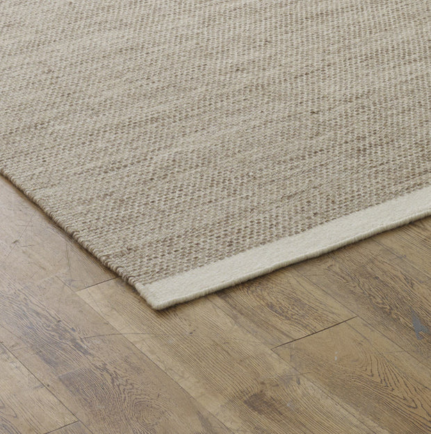 Range 2 - Brown Flat Weave Rug 100% Wool