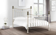 Tori Bed Frame Stone White *FREE DELIVERY*